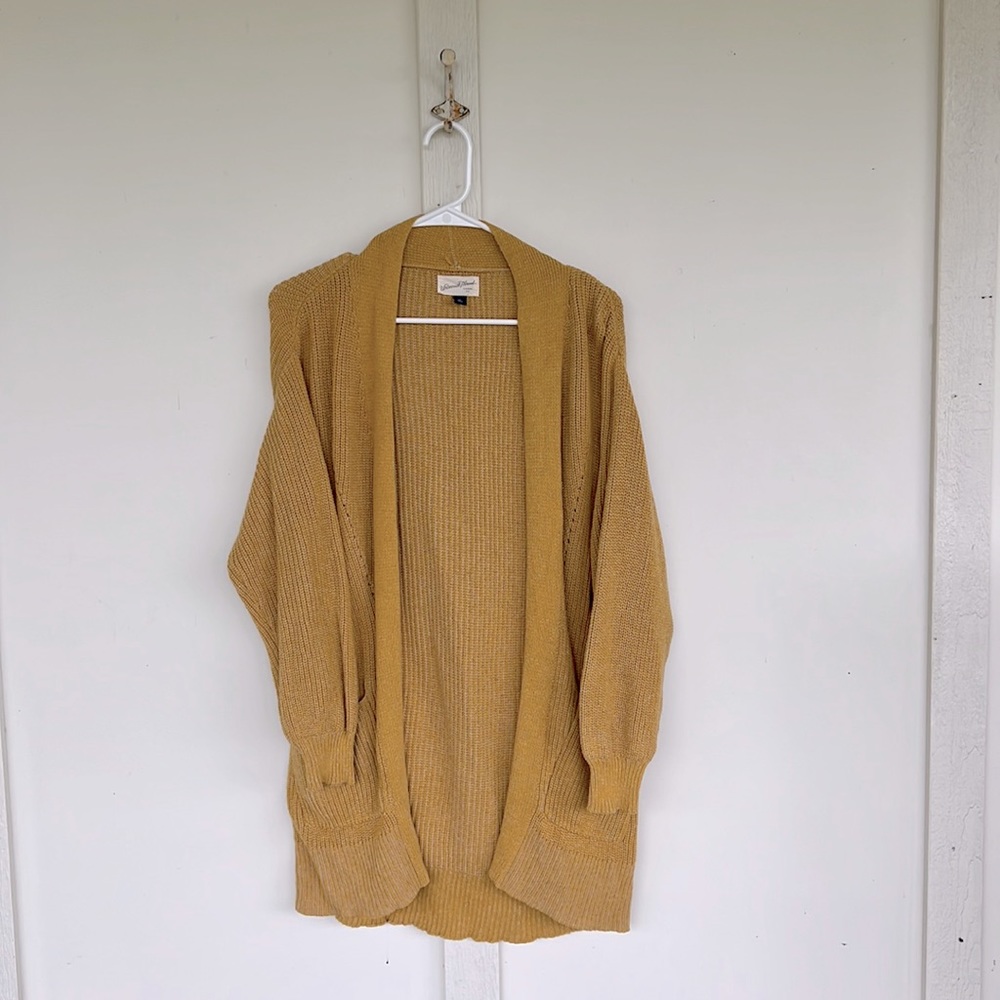 Universal Thread yellow knit cardigan